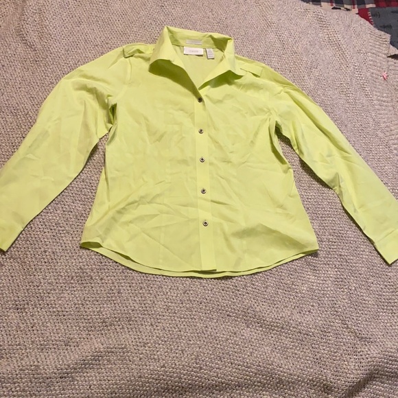 Chico's Tops - Chico’s Lime Green button down Shirt 0 ****$8 Final Sale *******